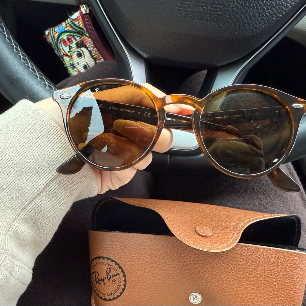 Ray-Ban light Havana sun glasses